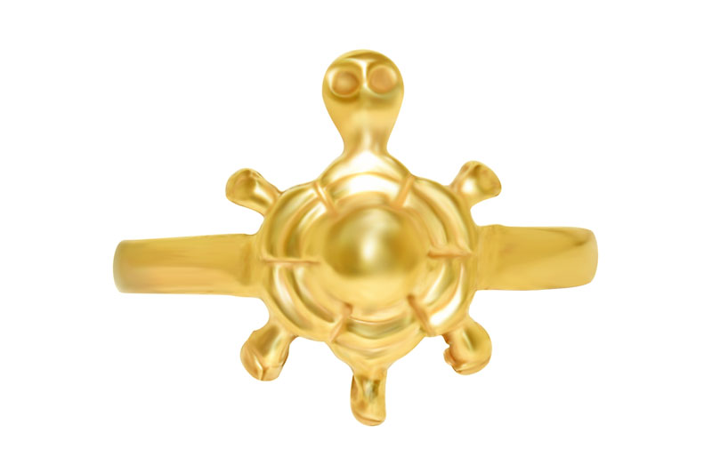 Kurma Ring Small in Panchdhatu-SPRLR-1008-2