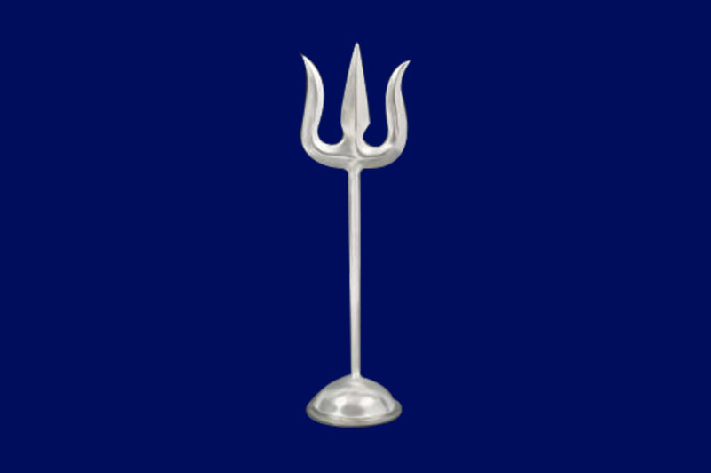 Auspicious Silver Trishul - VSAS010-1