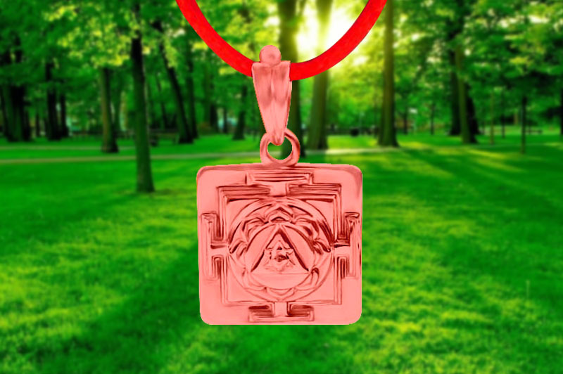 Ganesh 3D Yantra Locket in Pure Copper-YL3D03-C-1