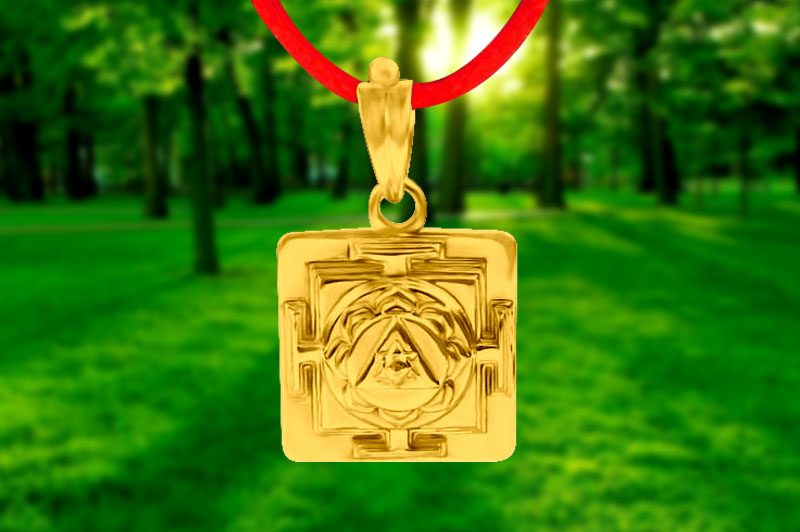 Ganesh 3D Yantra Locket in Panchdhatu-YL3D03-P-1