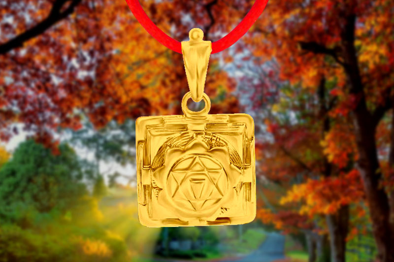 Gayatri 3D Yantra Locket in Panchdhatu-YL3D04-P-1