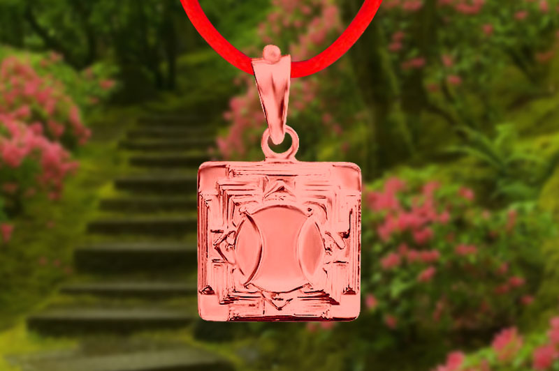 Hanuman 3D Yantra Locket in Pure Copper-YL3D05-C-1