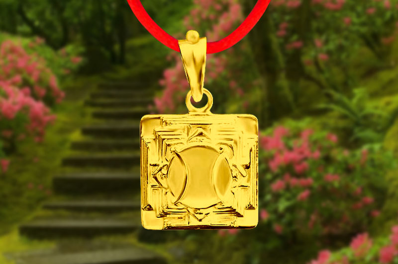 Hanuman 3D Yantra Locket in Panchdhatu-YL3D05-P-1