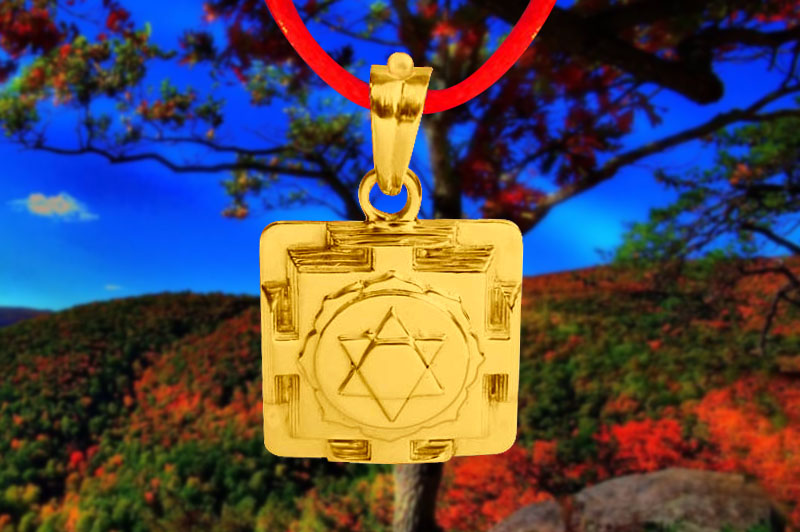 Kamdev 3D Yantra Locket in Panchdhatu-YL3D06-P-1