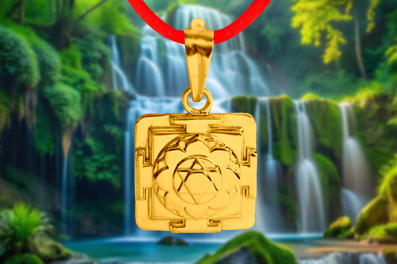 Krishna 3D Yantra Locket in Panchdhatu-YL3D08-P-1