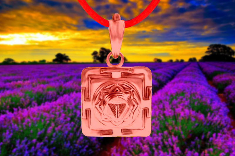 Mahakali 3D Yantra Locket in Pure Copper-YL3D11-C-1