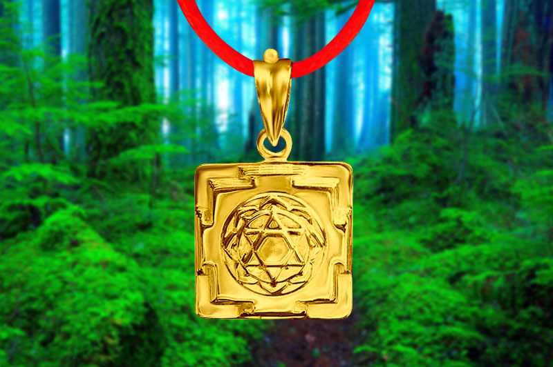 Mahalakshmi 3D Yantra Locket in Panchdhatu-YL3D12-P-1