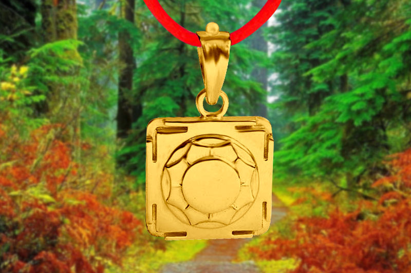 Santan Gopal 3D Yantra Locket in Panchdhatu-YL3D15-P-1