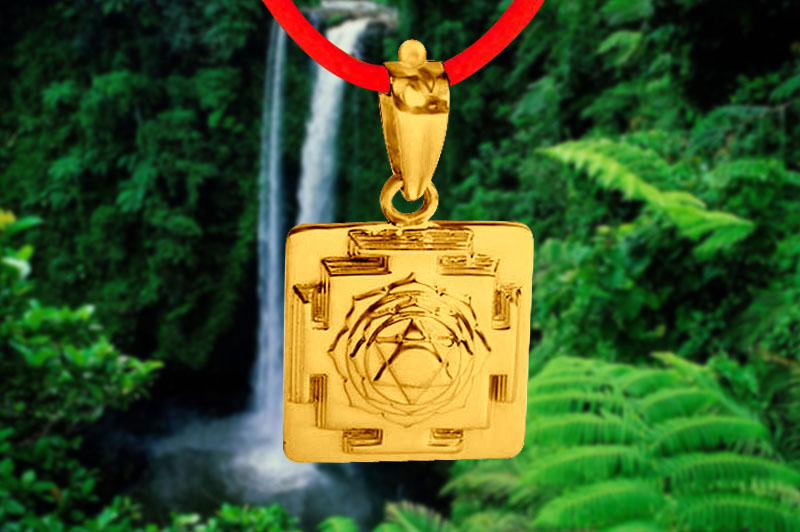 Saraswati 3D Yantra Locket in Panchdhatu-YL3D16-P-1