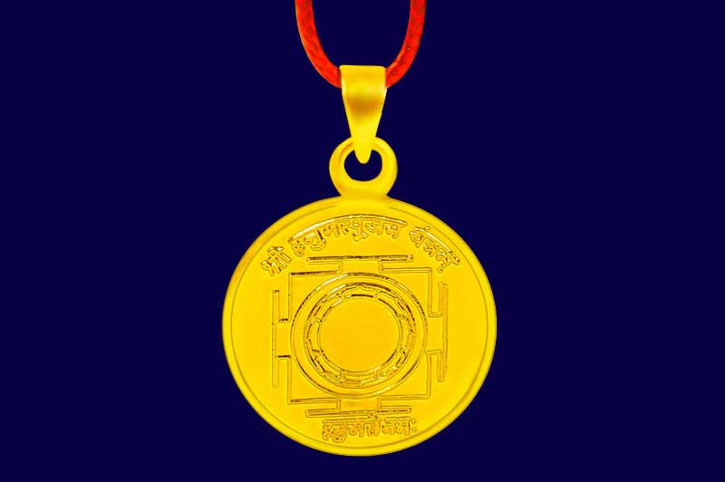 Shree Hanumat Pujan Yantra Locket In Gold-YLHAN1022-1