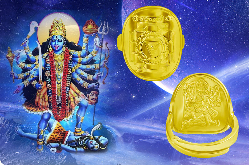 Shree Mahakali Yantra Ring in Gold-YRMHK103-1