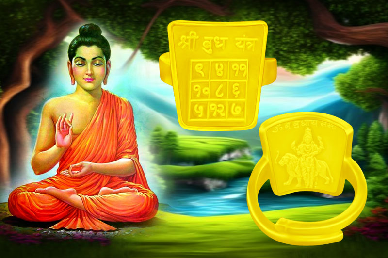Buddh Yantra Ring in Gold-YRSDB103-1