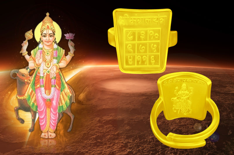 Siddh Mangal Yantra Ring in Gold-YRSDM103-1