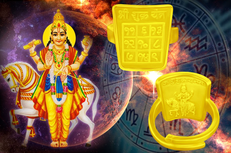 Shukra Yantra Ring in Gold-YRSDS103-1
