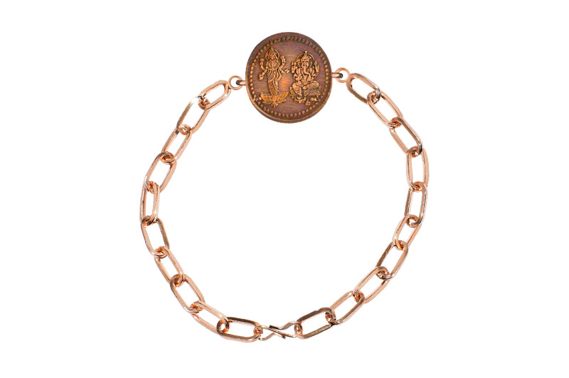 Vyapar Vriddhi Bracelet in Copper Antique With Adjustable Thread-YTBRVPR-C-001-4