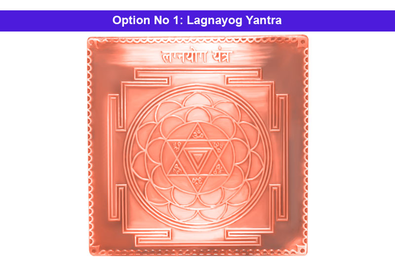 Lagnayog Yantra in Copper Antic-YTLGN1025-1