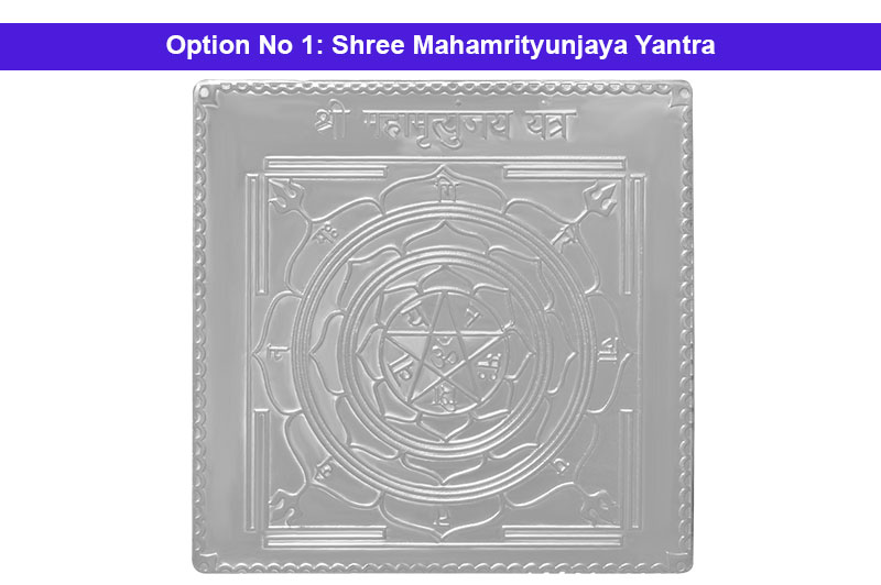 Shree Mahamrityunjaya Yantra in Silver Plating-YTMMY1023-1