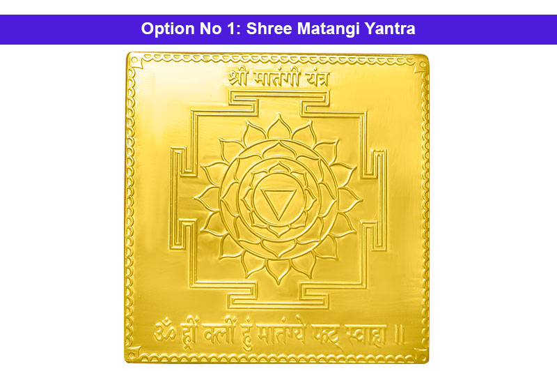 Shree Matangi Yantra in Gold Polish-YTMTD1021-1