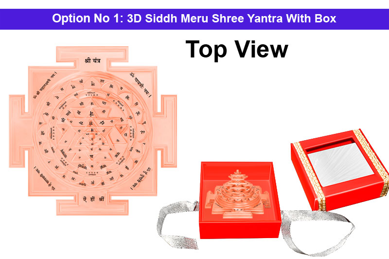 3D Siddh Meru Shree Yantra In Pure Copper with Laser Printed-YTSMSHR016-2