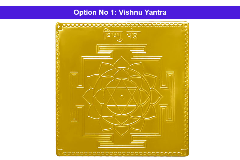 Vishnu Yantra in Gold Polish-YTVHU1021-1